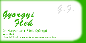 gyorgyi flek business card
